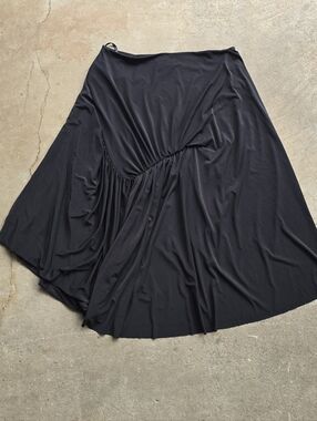 MISA Top Womens Asymmetrical Drape Unique Boho Blouse Los Angeles S